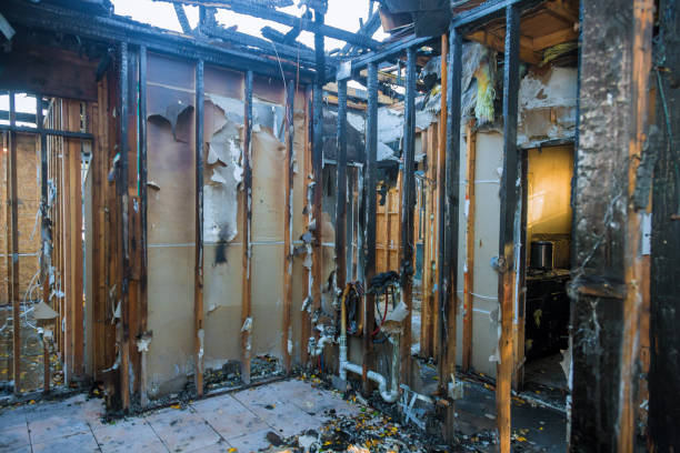 Professional Fire Damage Restoration technician working in Dumfries, VA